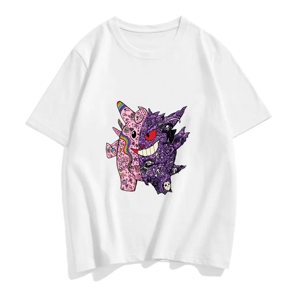 White Graphic T-shirts Set-2 Pokemon (Variants Available)