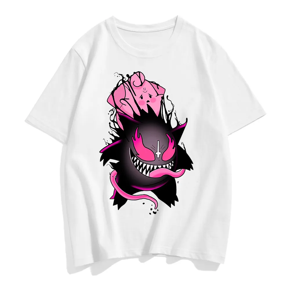 White Graphic T-shirts Set-2 Pokemon (Variants Available)