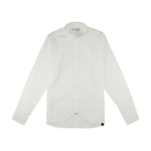 WHITE RESORT LONG SLEEVE SHIRT