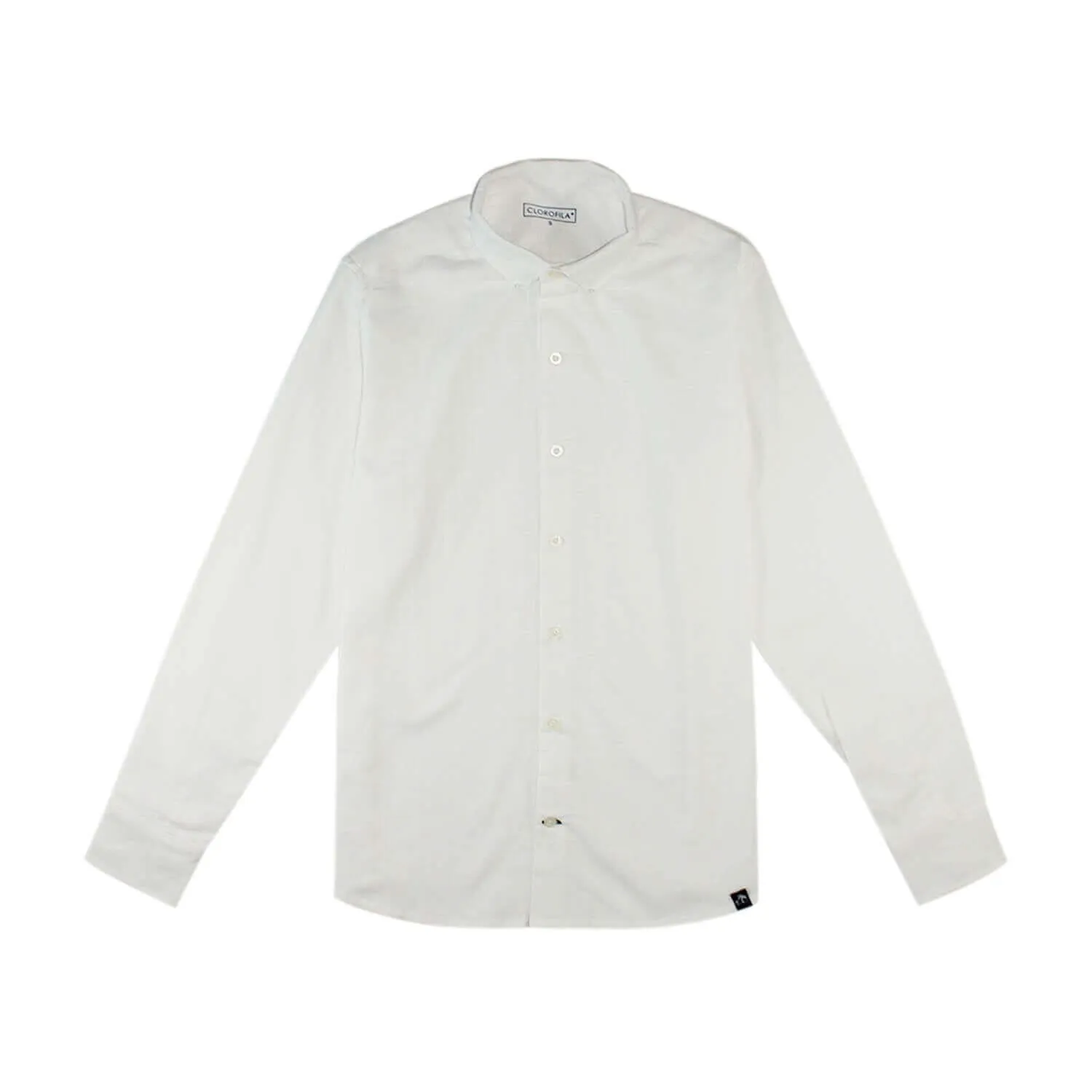 WHITE RESORT LONG SLEEVE SHIRT