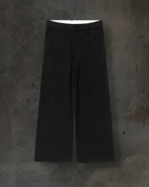 WIDE-LEG DRESS PANTS (NOIR)