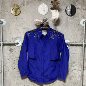 Wrangler beaded western shirt purple