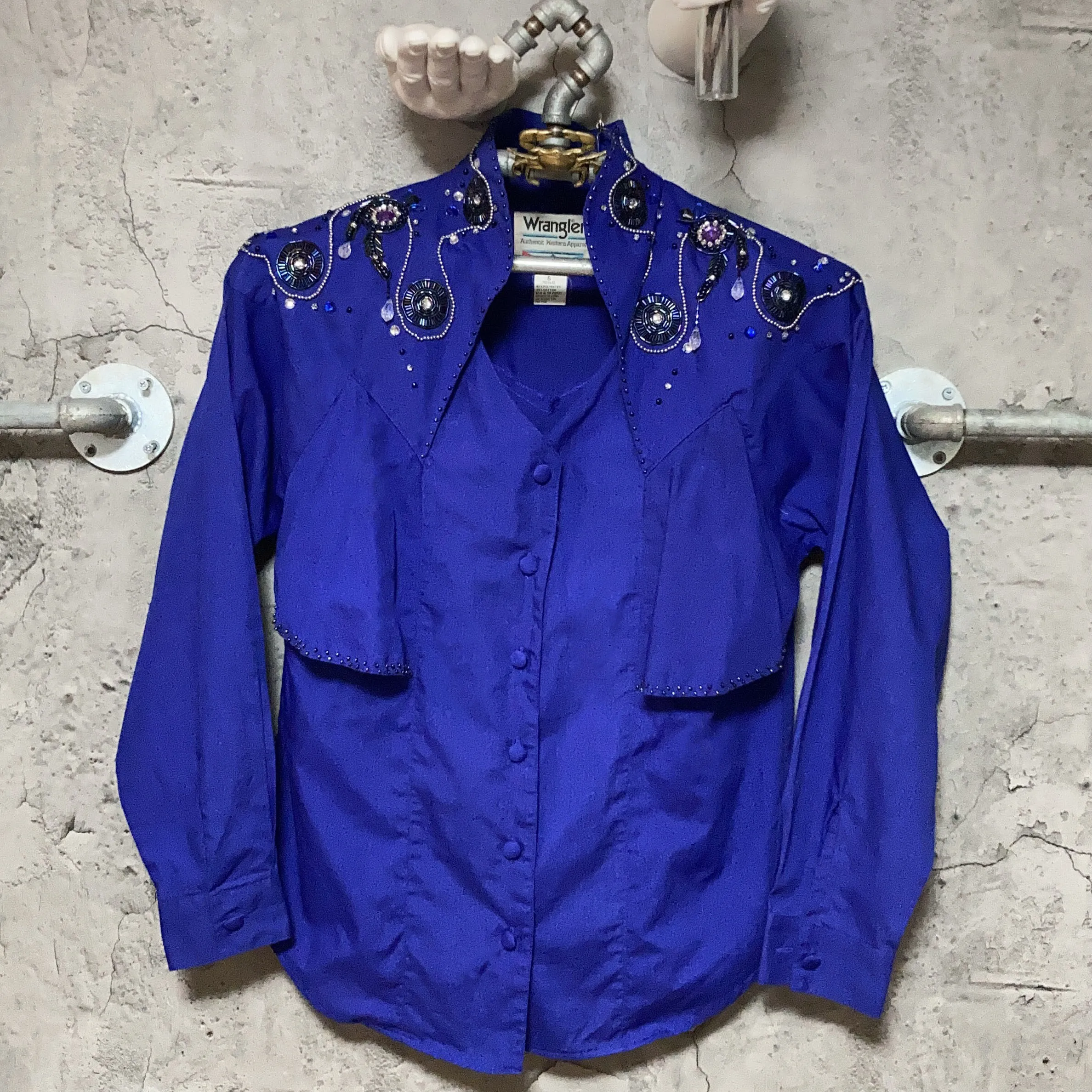 Wrangler beaded western shirt purple