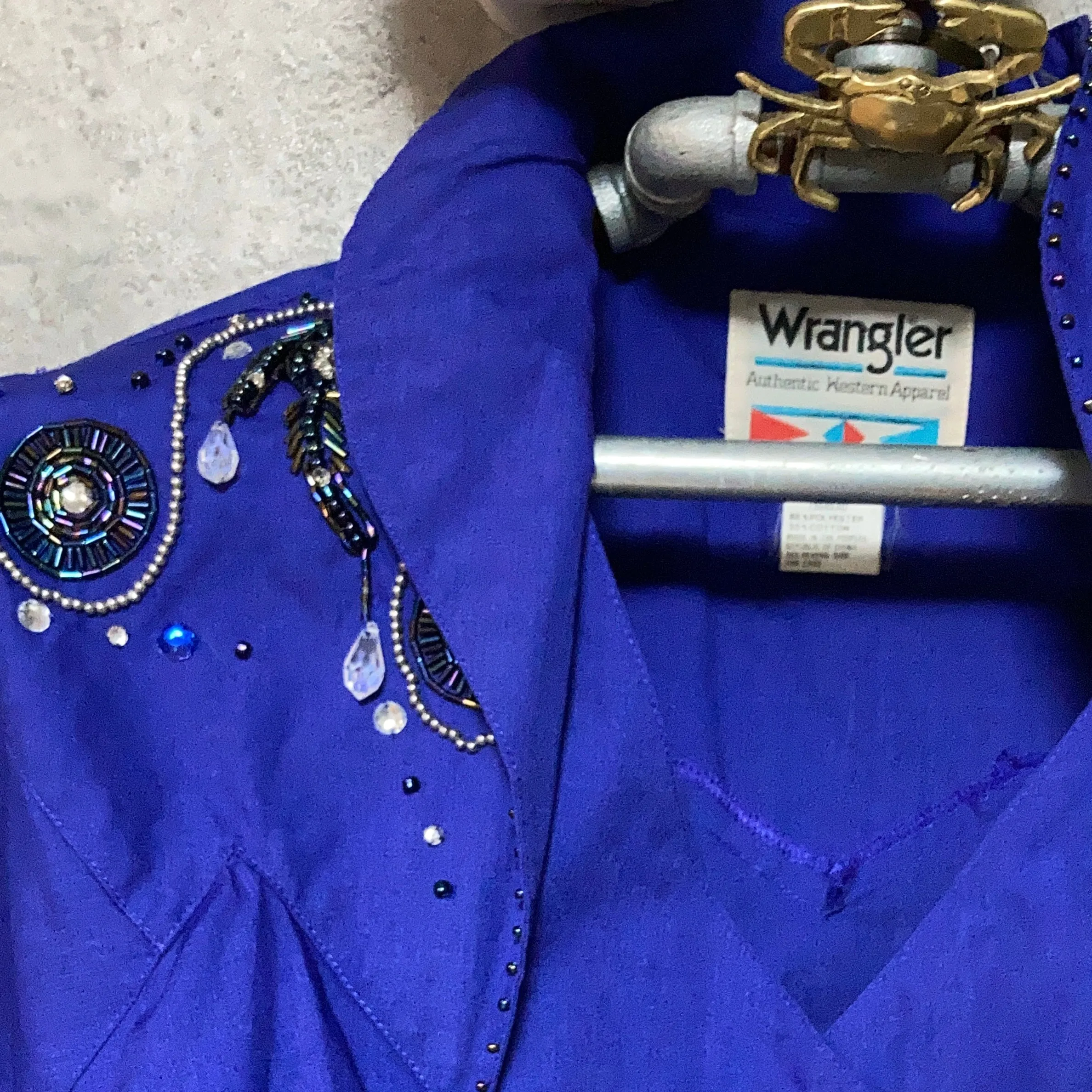 Wrangler beaded western shirt purple