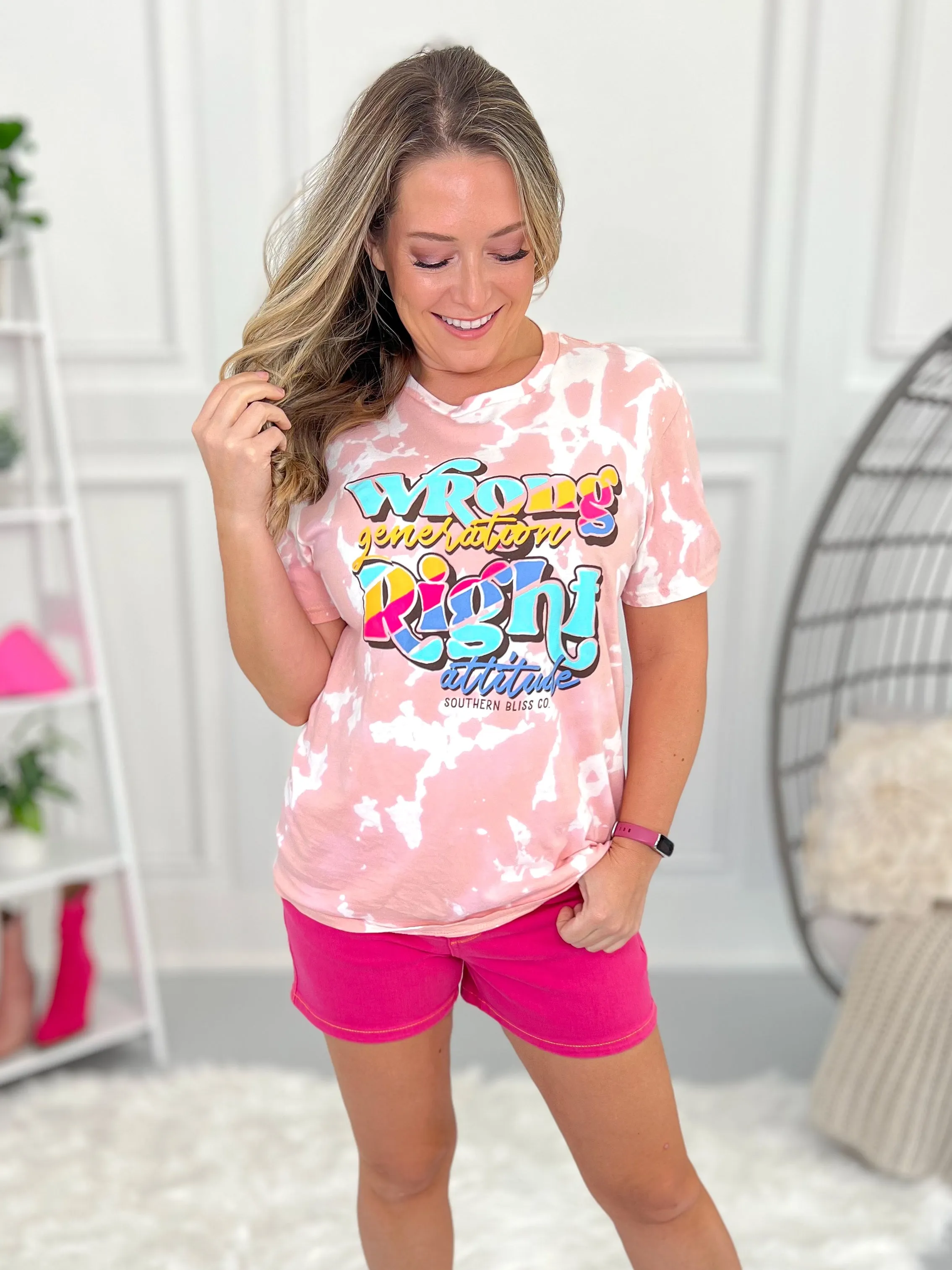 Wrong Generation Right Attitude - Graphic Tee In Stock  - Final Sale