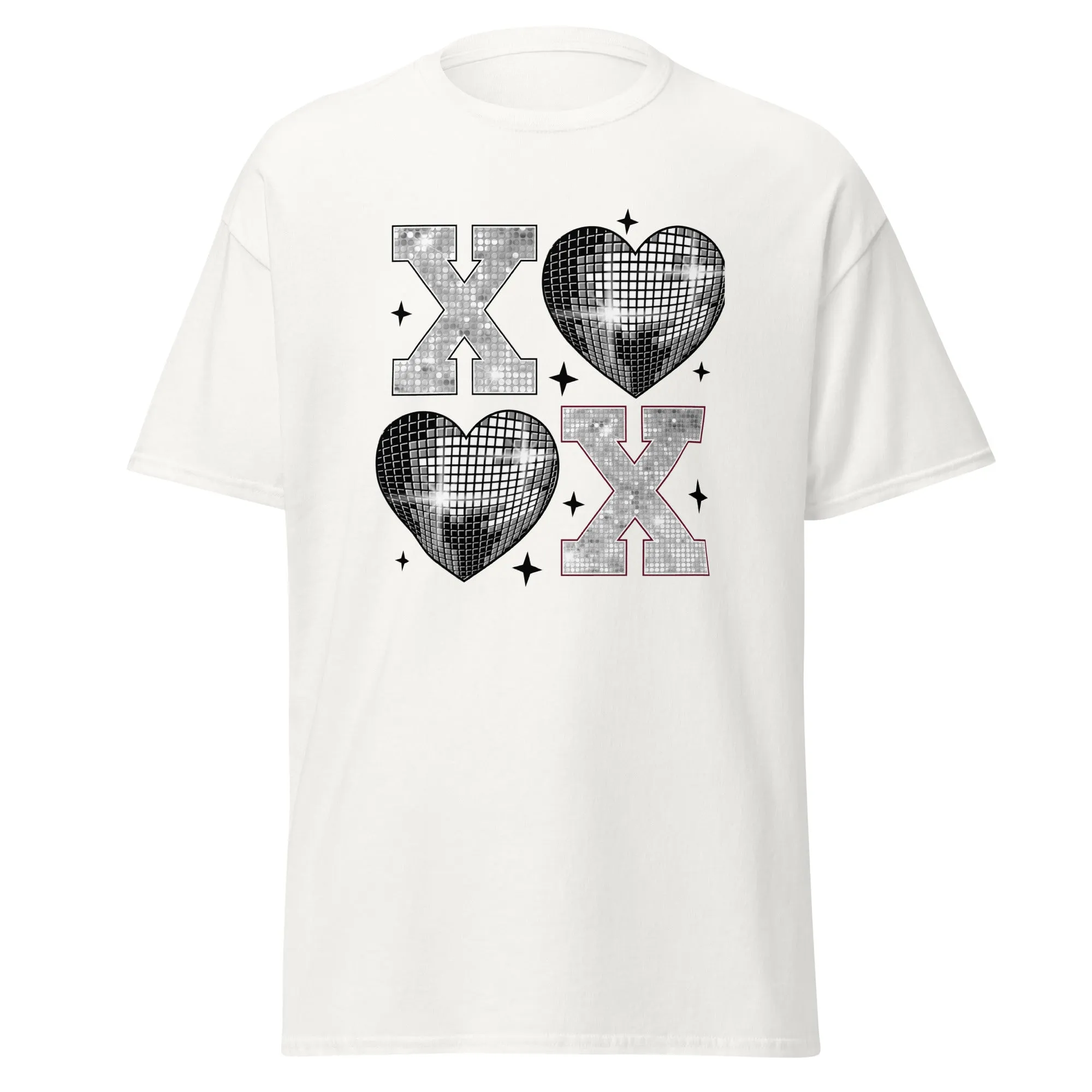 XOXO Silver - Valentine’s Day T-Shirt – Stylish & Comfortable Love-Inspired