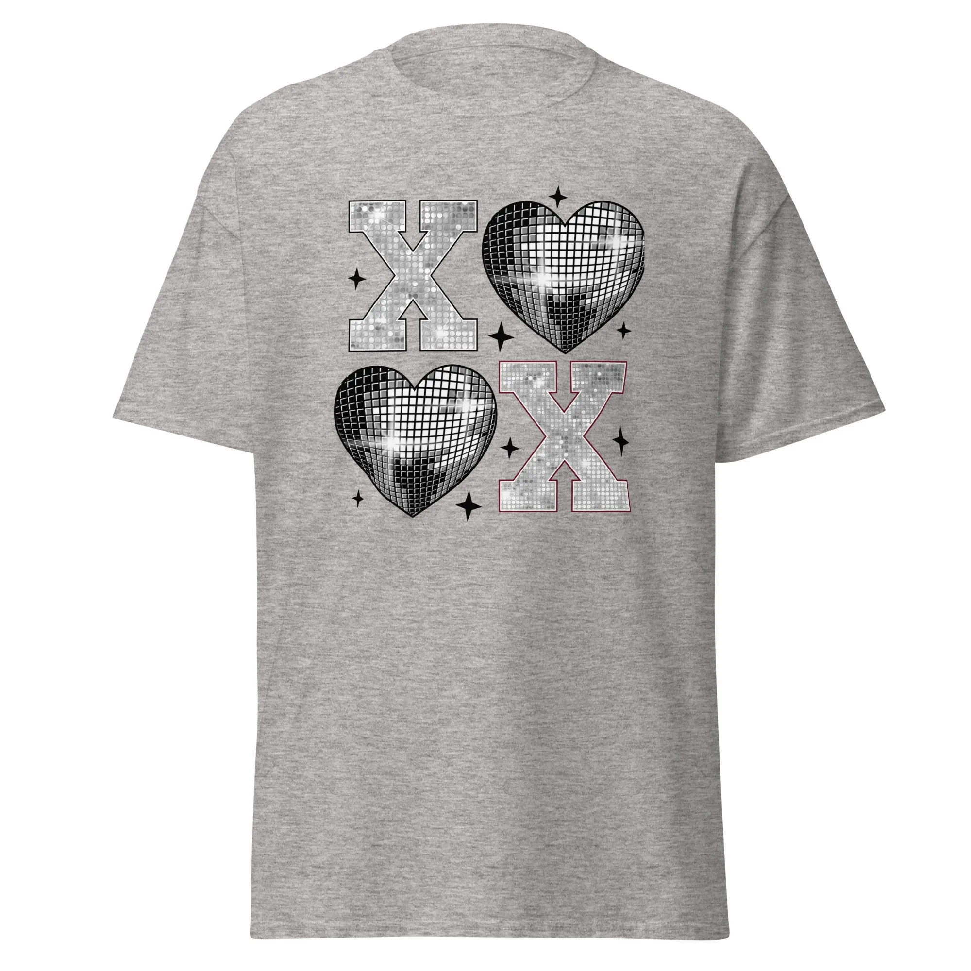XOXO Silver - Valentine’s Day T-Shirt – Stylish & Comfortable Love-Inspired