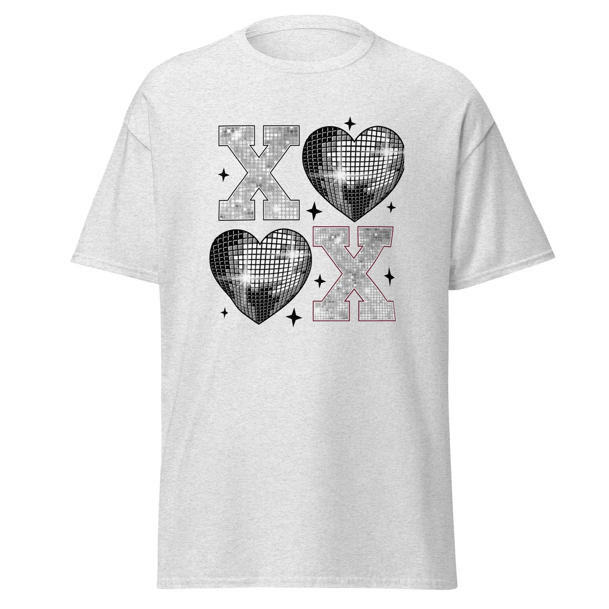 XOXO Silver - Valentine’s Day T-Shirt – Stylish & Comfortable Love-Inspired