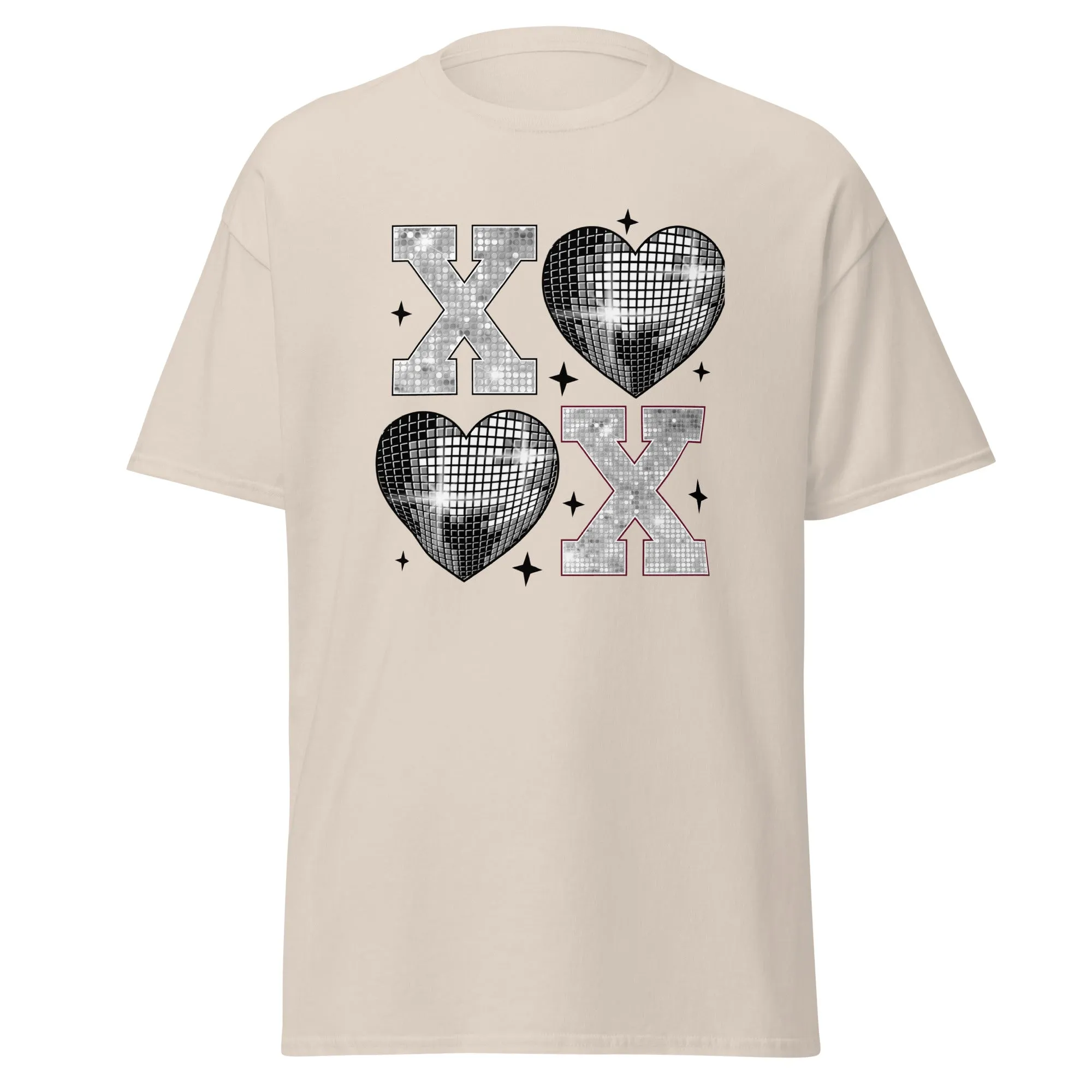 XOXO Silver - Valentine’s Day T-Shirt – Stylish & Comfortable Love-Inspired